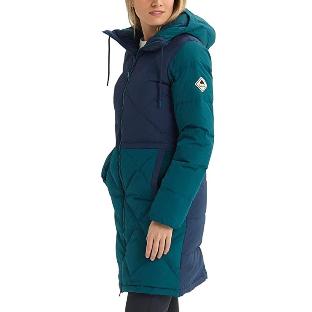 NWOT Burton Chescott Down Jacket in Dress Blue/Deep Teal